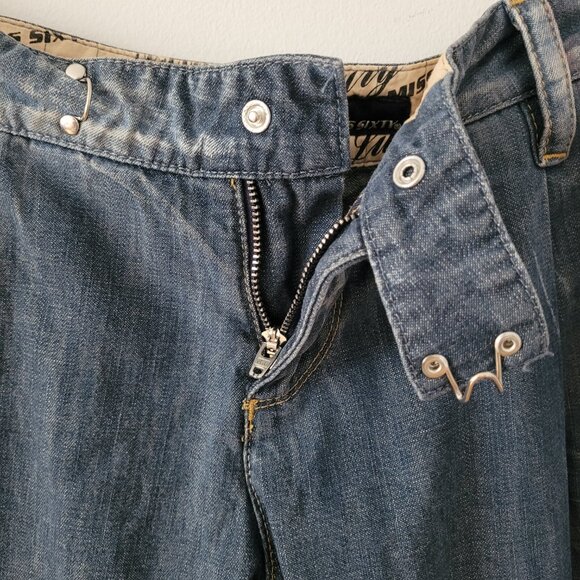Y2K Made in Italy Pleated Miss Sixty Low Rise Jeans-Size 28* READ CAPTION - Picture 3 of 12